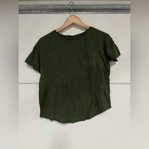 basic green tee